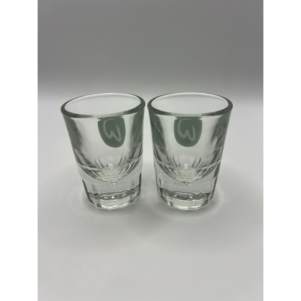 2 Wahlburgers Heavy Shot Glass 2oz Restaurant & Bar 3" Tall - Picture 2 of 4